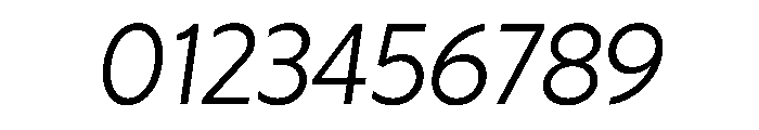 Otterco LightItalic Font OTHER CHARS