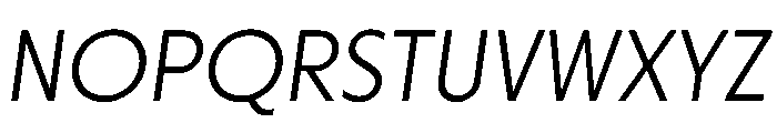 Otterco LightItalic Font UPPERCASE