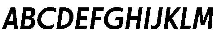 Otterco MediumItalic Font UPPERCASE