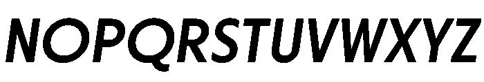 Otterco MediumItalic Font UPPERCASE