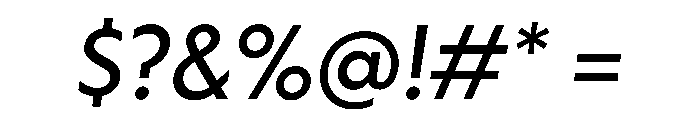 Otterco RegularItalic Font OTHER CHARS