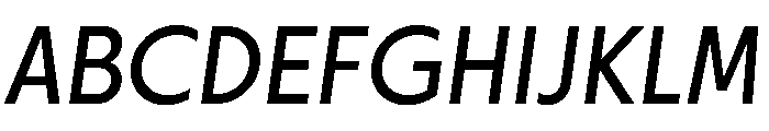 Otterco RegularItalic Font UPPERCASE
