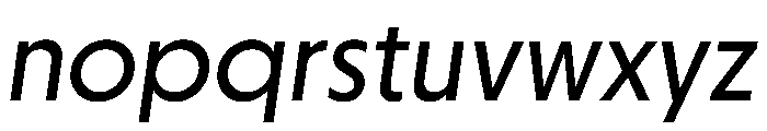 Otterco RegularItalic Font LOWERCASE