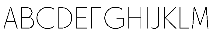 Otterco Thin Font UPPERCASE
