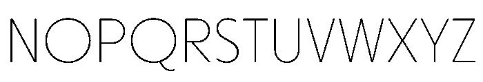 Otterco Thin Font UPPERCASE