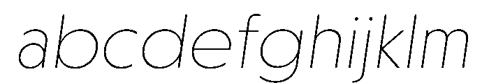 Otterco ThinItalic FONT