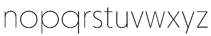 Otterco Thin Font LOWERCASE