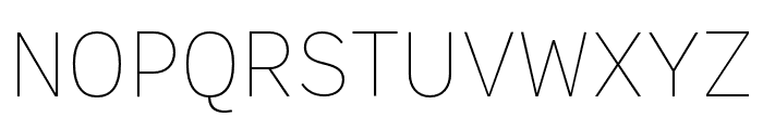 Output Sans Thin Font UPPERCASE