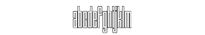 Outward Borders Font LOWERCASE