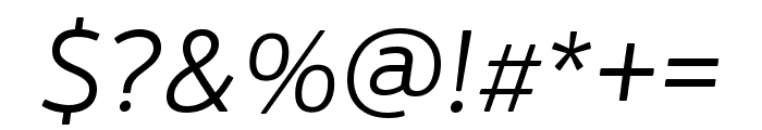 PF Beau Sans VAR Light Italic Font OTHER CHARS