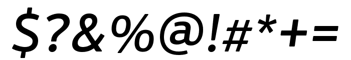PF Beau Sans VAR Medium Italic Font OTHER CHARS