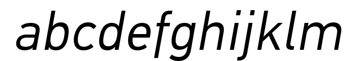 PF DIN Global Book Italic Font LOWERCASE