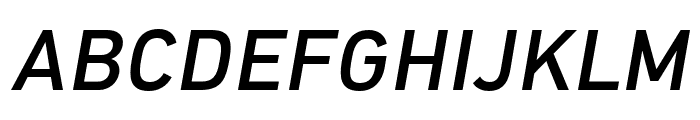 PF DIN Global Medium Italic Font UPPERCASE