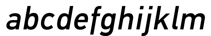 PF DIN Global Medium Italic Font LOWERCASE