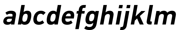 PF DIN Global SemiBold Italic Font LOWERCASE