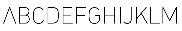 PF DIN Global Thin Font UPPERCASE