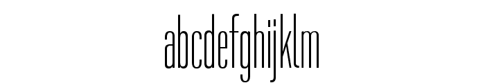 PF DIN Max XCompressed Light Font LOWERCASE