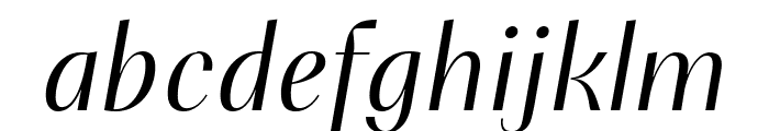 PF Marlet Display Light Italic Font LOWERCASE