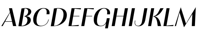 PF Marlet Display Medium Italic Font UPPERCASE