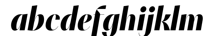 PF Marlet Finesse Black Italic Font LOWERCASE