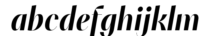 PF Marlet Finesse Bold Italic Font LOWERCASE