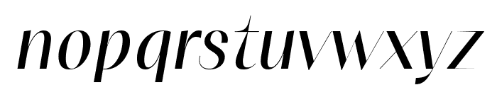 PF Marlet Finesse Italic Font LOWERCASE
