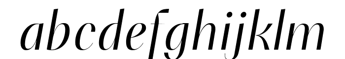 PF Marlet Finesse Light Italic Font LOWERCASE