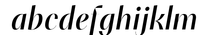 PF Marlet Finesse Medium Italic Font LOWERCASE
