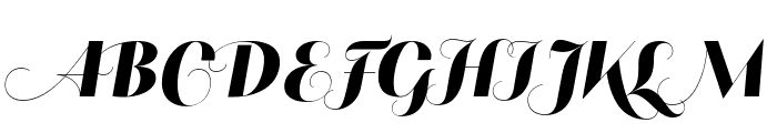 PF Marlet Swash Black Font UPPERCASE