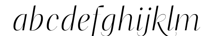 PF Marlet Swash Thin Font LOWERCASE