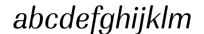 PF Marlet Text Italic Font LOWERCASE