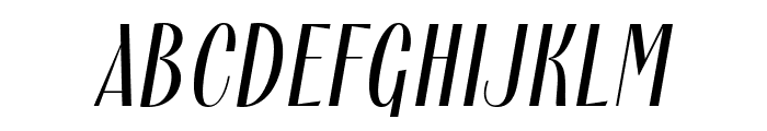PF Marlet Titling Light Italic Font UPPERCASE