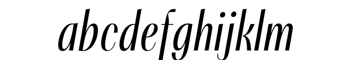 PF Marlet Titling Light Italic Font LOWERCASE