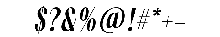 PF Marlet Titling Medium Italic Font OTHER CHARS