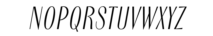 PF Marlet Titling Thin Italic Font UPPERCASE