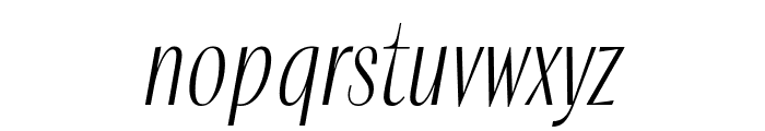 PF Marlet Titling Thin Italic Font LOWERCASE
