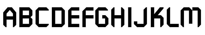 PF Mechanica Bold Font UPPERCASE