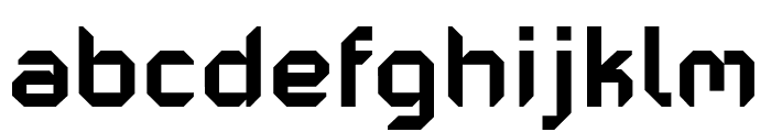 PF Mechanica Bold Font LOWERCASE