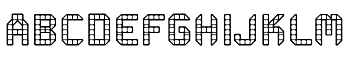 PF Mechanica Comb Font UPPERCASE