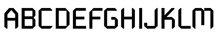 PF Mechanica Regular Font UPPERCASE