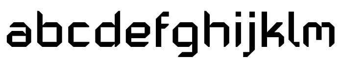 PF Mechanica Regular Font LOWERCASE