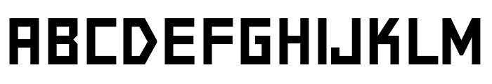 PF Online Regular Font UPPERCASE