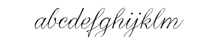 PF RafSkript Light Font LOWERCASE