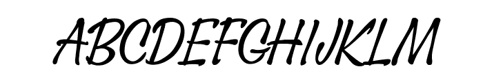 PF SignSkript Regular Font UPPERCASE