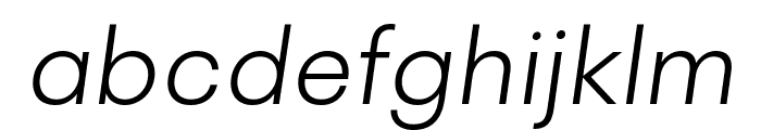 PF Spekk VAR Light Italic Font LOWERCASE