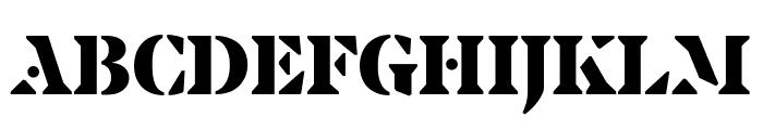 PF Spine Regular Font UPPERCASE