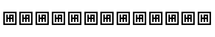 PFAljamalStencil-XThin Font LOWERCASE