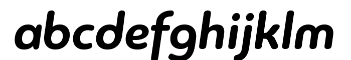 PFBagueRoundPro-BoldItalic Font LOWERCASE