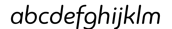 PFBagueRoundPro-Italic Font LOWERCASE