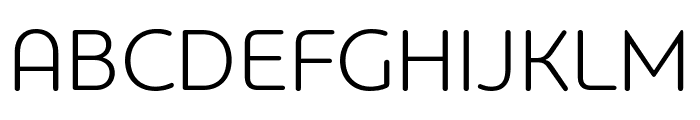 PFBagueRoundPro-Light Font UPPERCASE